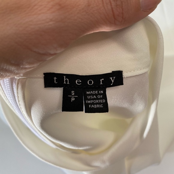 DONATED - Theory Ivory Sleeveless Turtle Neck Top Size Small - Picture 6 of 8